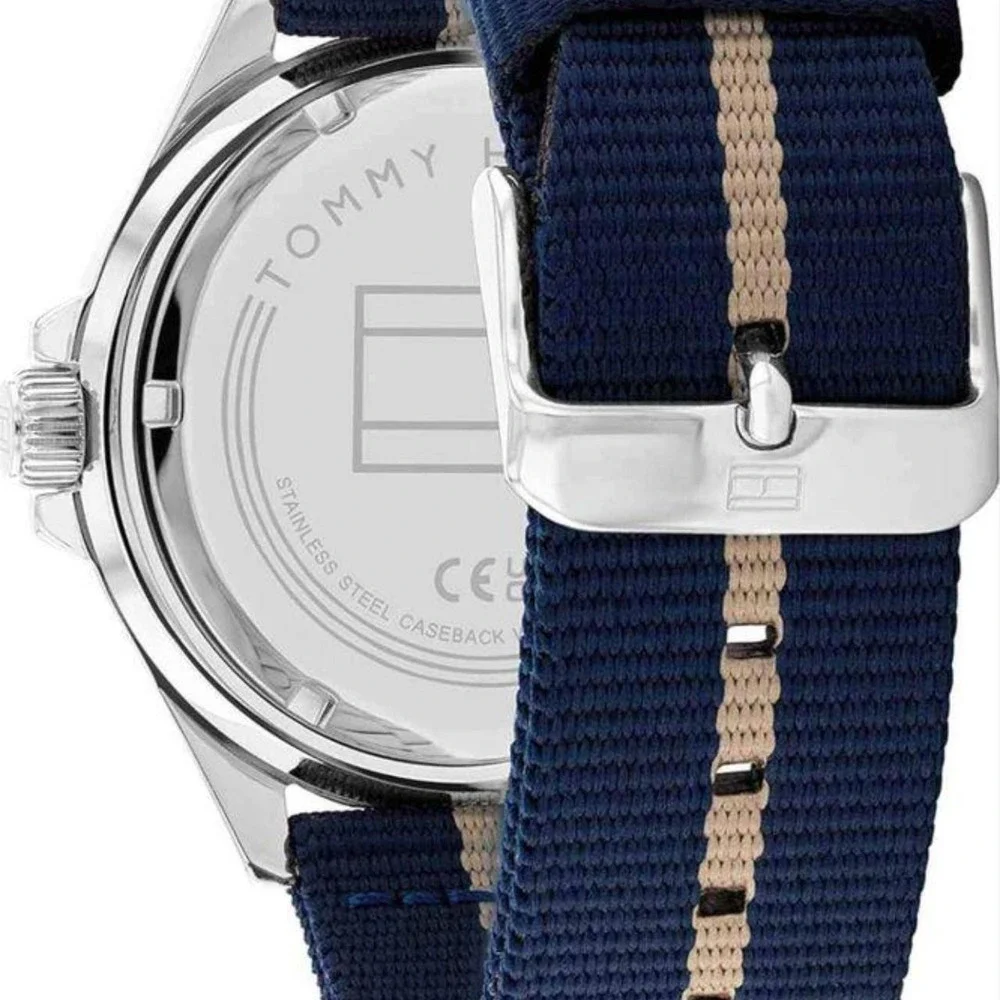 Tommy Hilfiger Men's Blue Sports Watch‎ Made With Recycled Plastic